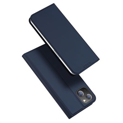 2. Etui do iPhone 15 Plus pokrowiec z klapką i portfelem Dux Ducis Skin Pro - niebieskie