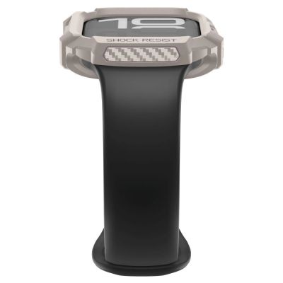 5. Etui Spigen Rugged Armor na Apple Watch 42 mm - beżowe