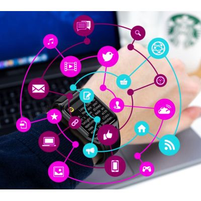 16. Smartwatch Rubicon RNCE89-3 Złoto-Różowy