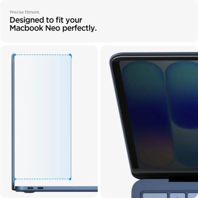 8. Folia prywatyzująca Spigen SafeView na MacBook Neo 13" 2026