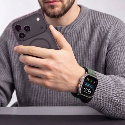 4. Pasek Tech-Protect Nylon Pro na Apple Watch 44 / 45 / 46 / 49 mm - zielony