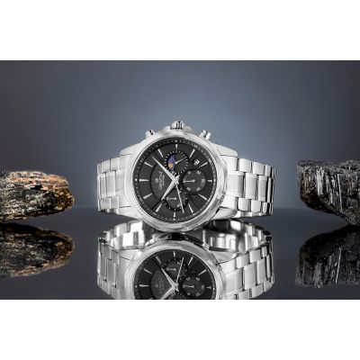 5. Zegarek Męski Giewont Chronograph Sapphire Srebrny GW9460-B2