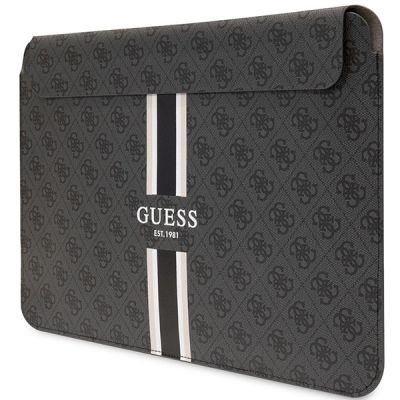 2. Pokrowiec Guess 4G Printed Stripes na laptopa 16" - czarny