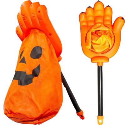 4. TORBA WIADRO NA CUKIERKI HALLOWEEN POMARAŃCZOWA