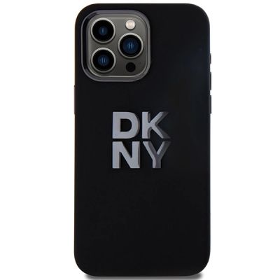3. Etui DKNY Liquid Silicone Metal Logo na iPhone 15 Pro Max - czarne