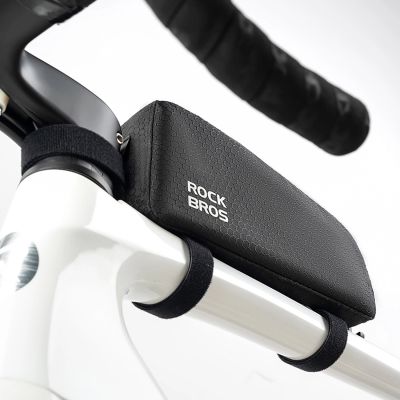 6. Torba rowerowa Rockbros na ramę na rurę górną 0,9l – czarna