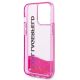 7. Etui Karl Lagerfeld Liquid Glitter Elong na iPhone 14 Pro Max - różowe