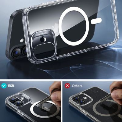 5. Etui ESR Classic Hybrid Halolock MagSafe + szkło hartowane na iPhone 16 - przezroczyste