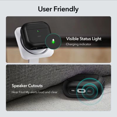 7. Etui ESR Orbit Halolock MagSafe na Apple AirPods 4 - czarne