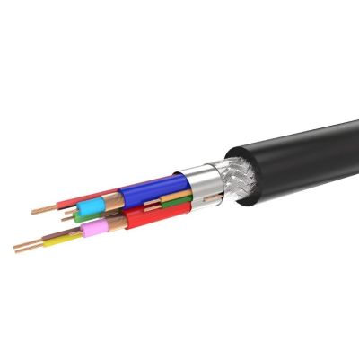 7. Ugreen kabel przewód przejściówka adapter jednokierunkowy z HDMI (męski) do VGA (żeński) FHD czarny (MM105 40253)