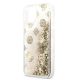 5. Etui Guess Peony Liquid Glitter na iPhone 13 mini - złote