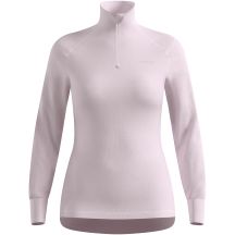 Koszulka termoaktywna z długim rękawem damska Odlo ACTIVE WARM BL TOP turtle neck l/s half zip różowa   S