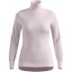Koszulka termoaktywna z długim rękawem damska Odlo ACTIVE WARM BL TOP turtle neck l/s half zip różowa   S