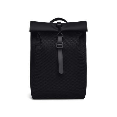 5. Plecak Rains Rolltop Rusksack Mesh Mini Black W3 13350 01
