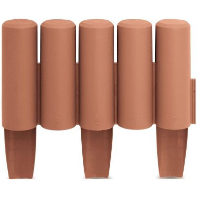 7. PALISADA OGRODOWA OBRZEŻE TRAWNIKOWE 270CM IPAL 5 TERAKOTA