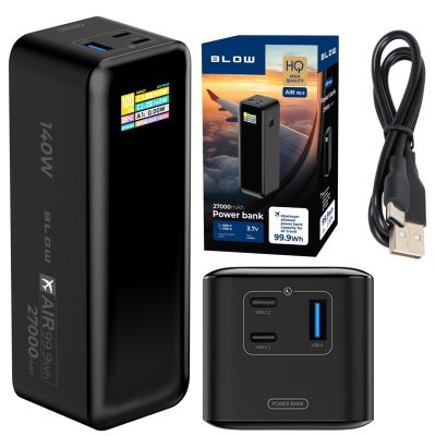 9. BLOW POWER BANK 27000MAH PD 140W AIR99.9 CZARNY