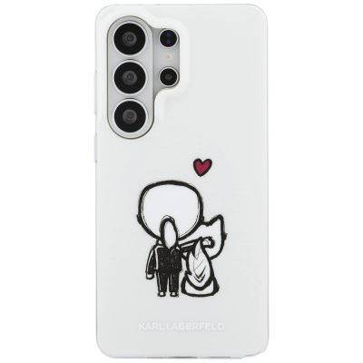 3. Etui Karl Lagerfeld IML Karl&Choupette MagSafe na Samsung Galaxy S26 Ultra - przezroczyste