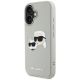 9. Etui Karl Lagerfeld HC 3D Rubber Double Heads na iPhone 16 - beżowe