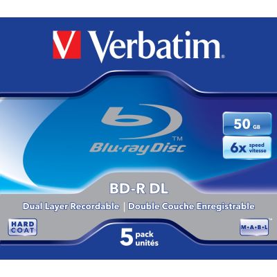 2. Płyta BDR Verbatim 43748 (50GB; 6x; 5szt.; Slim Case)