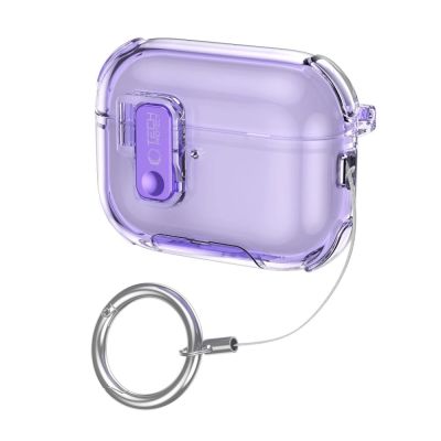 2. Etui Tech-Protect Bounce Pro na AirPods Pro 3 - fioletowe