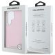 8. Etui Karl Lagerfeld Saffiano Full Wrapped Elongated Metal Logo MagSafe na Samsung Galaxy S25 Ultra - różowe