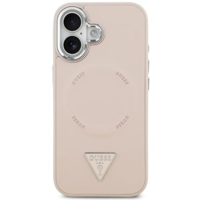 3. Etui Guess Triangle Logo MagSafe na iPhone 17 - różowe