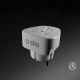 4. Adapter podróżny SBS Shucko/EU - uniwersalny - biały