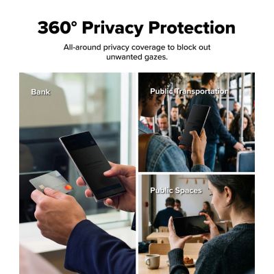 7. Szkło hartowane Ringke Easy Slide Privacy 360 2-Pack prywatyzujące na Samsung Galaxy Z Fold 8 Ultra