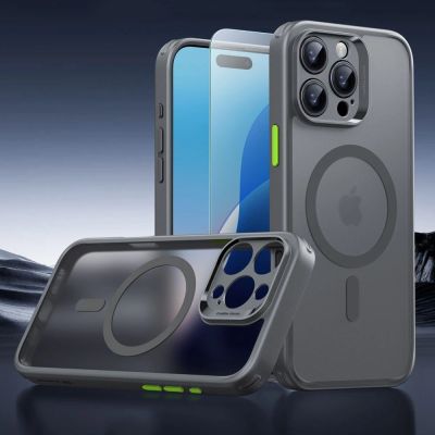 2. Etui ESR Classic Pro Set Halolock MagSafe na iPhone 16 Pro Max - szare