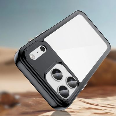 3. Etui Outer Space na iPhone 17 Pro - czarne przezroczyste