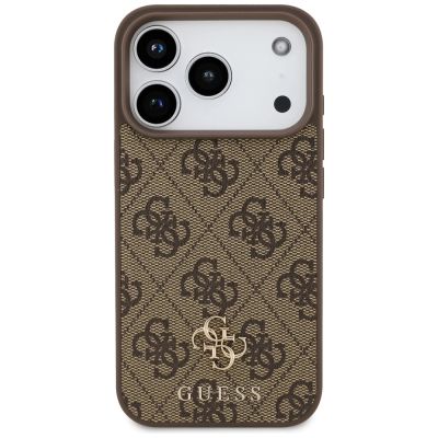 3. Etui Guess 4G Small Classic Logo MagSafe na iPhone 17 Pro / 18 Pro - brązowe