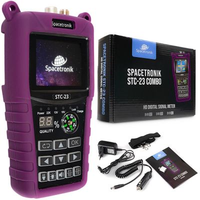2. Miernik satelitarny Spacetronik STC-23 VF6800 Combo DVB-S2+T2/C