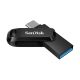 3. Pendrive SanDisk Ultra Dual GO SDDDC3-064G-G46 (64GB; USB 3.0, USB-C; kolor czarny)