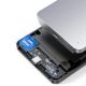 8. Kieszeń Ugreen CM300 70498 na dysk twardy 2,5'' SATA 3.0 6Gbps - szary + kabel USB-C - USB-A 0.5m