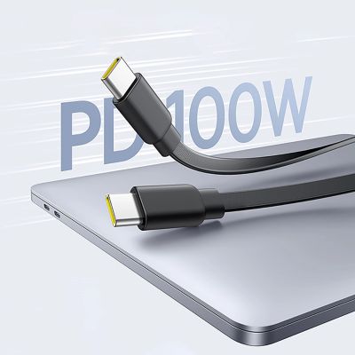 10. Kabel zwijany Baseus Free2Pull Mini 100W 3w1 USB-C - 2xUSB-C 1.2m - czarny
