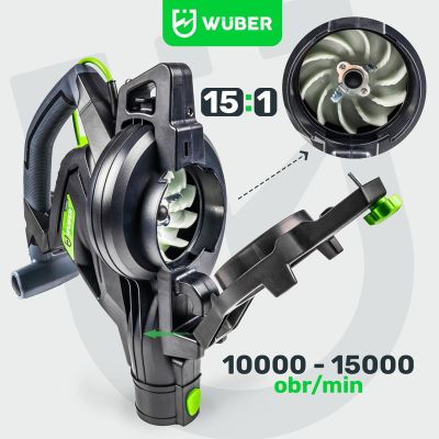 17. Elektryczna dmuchawa do liści 3000W z rozdrabniaczem 15:1 W43422 WUBER
