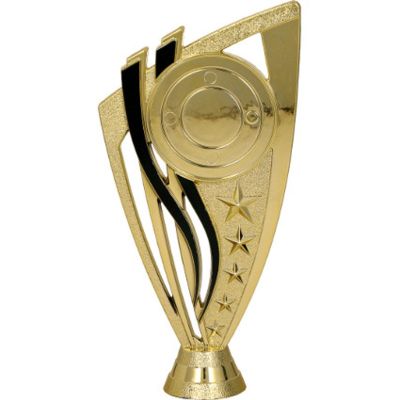 2. Figurka plastikowa złota z miejscem na emblemat