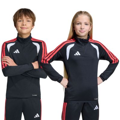 9. Bluza dla dzieci adidas Tiro 26 League Training Top czarno-biało-czerwona JY7159