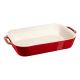 Prostokątny półmisek ceramiczny Staub - 4.5 litrów, Czerwony