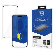 Szkło hartowane 3mk HardGlass Max Black na Apple iPhone 17 Pro