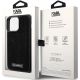 8. Etui Karl Lagerfeld Rhinestone Logo Metal Plate do iPhone 15 Pro Max - czarne