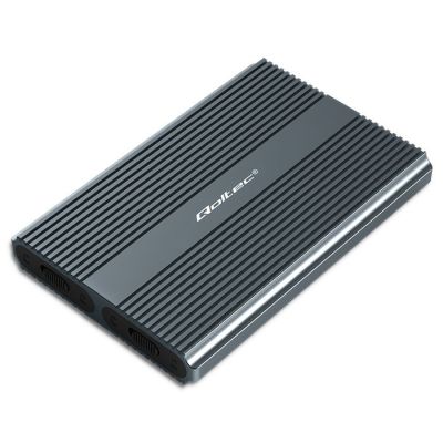 17. Qoltec Obudowa | kieszeń na dysk M.2 SSD | SATA | NVMe | USB-C | DUAL 2 x 2TB