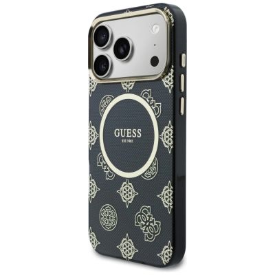 2. Etui Guess IML Peony Dot MagSafe na iPhone 17 Pro Max - czarne