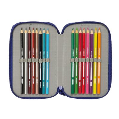 5. Piórnik z wyposażeniem FC Barcelona triple filled pencil case 36 PCS 412529857