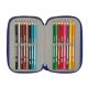 5. Piórnik z wyposażeniem FC Barcelona triple filled pencil case 36 PCS 412529857
