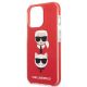 6. Etui Karl Lagerfeld Karl&Choupette Head na iPhone 13 Pro / iPhone 13 - czerwone