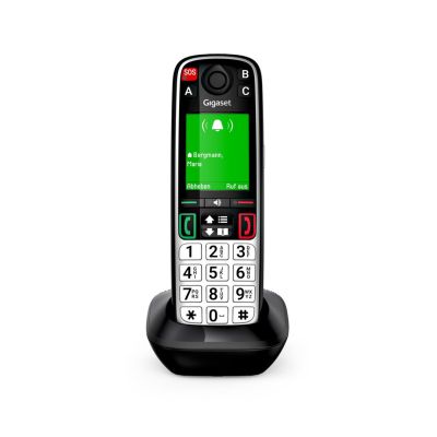 10. Gigaset EASY 500HX Telefon analogowy/DECT Nazwa i identyfikacja dzwoniącego Czarny, Srebrny