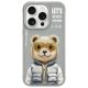 Etui Nimmy Cool&Cute 2.0 Bear do iPhone 15 Pro Max - szare