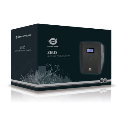 4. Zasilacz UPS CONCEPTRONIC ZEUS 2200VA 1320W 3xIEC+2xSchuko HID,USB