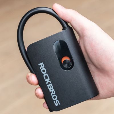 3. Pompka akumulatorowa Rockbros L1 Mini 70 psi kompresor długość węża 200 mm Schrader - czarna